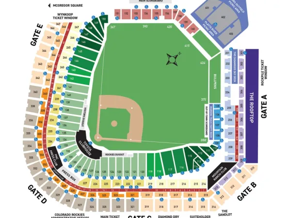 Coors Field Seat Map